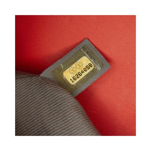 Pre Loved Chanel Medium Lambskin Boy Galuchat Strap Flap Bag Women Red Crossbody - Picture 8 of 8